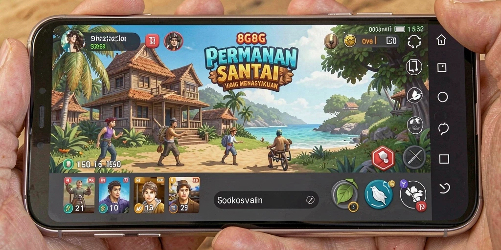 Tangkapan layar menunjukkan gameplay seru dan menantang di 8G8G.
