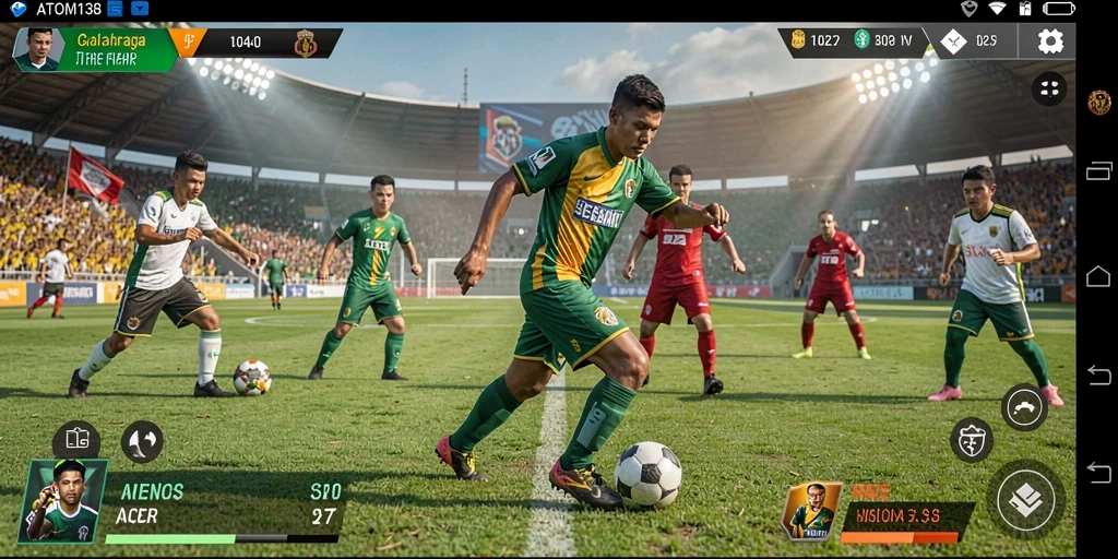 Tampilan screenshot dari gameplay seru ATOM138 dalam kategori Sports.