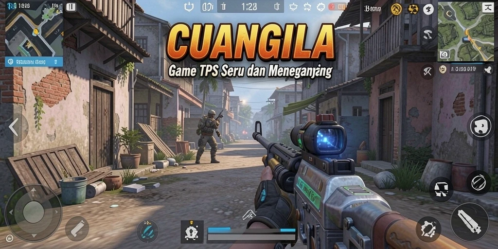 Tampilan gameplay aksi menegangkan dalam CUANGILA.