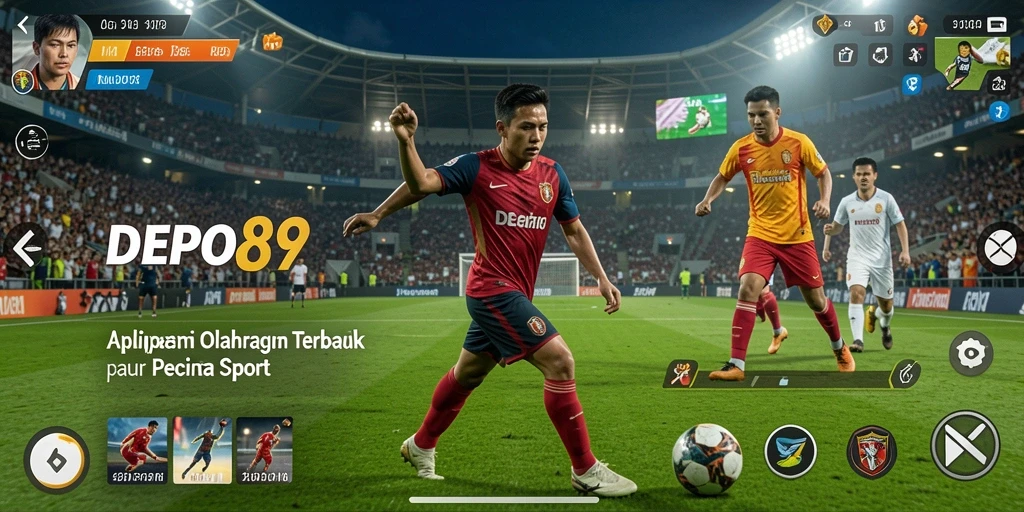 Tampilan menarik dari gameplay olahraga di DEPO89.