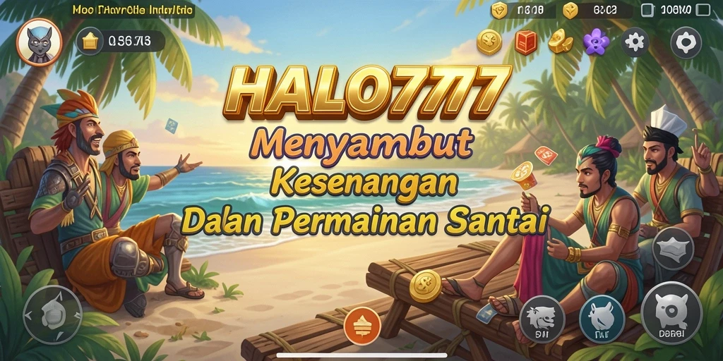 Tampilan gameplay HALO777 yang seru dan penuh warna.