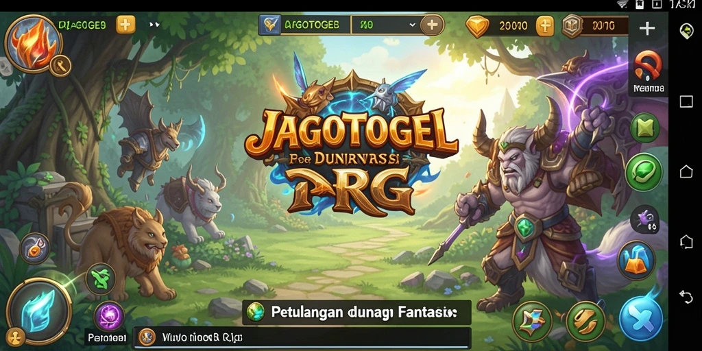 Tampilan gameplay RPG yang mendebarkan dan memukau.