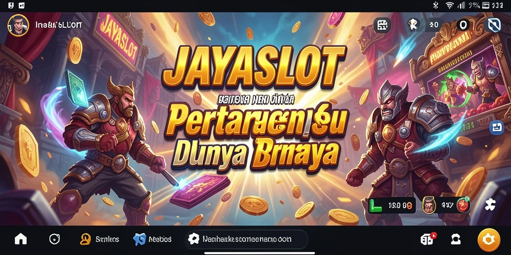 Tampilan gameplay JAYASLOT dengan aksi pertarungan yang seru.