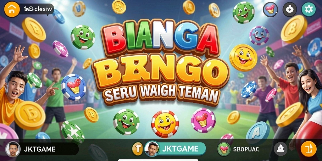Tampilan gameplay seru JKTGAME dengan suasana Bingo yang interaktif.