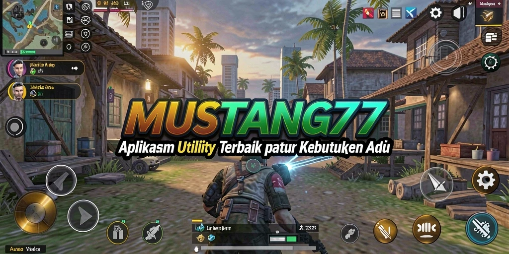 Tampilan utama MUSTANG77 dengan fitur Utility yang lengkap.