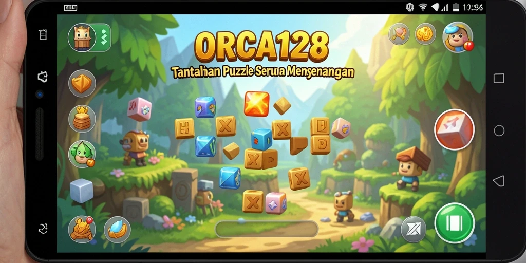 Tampilan gameplay ORCA128 yang menantang dan seru.