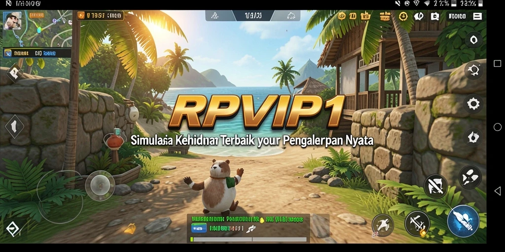 Screenshot RPVIP1 menampilkan karakter dalam interaksi sosial yang menarik.