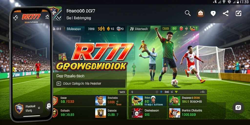 Tampilan antarmuka RR777 dengan fitur taruhan olahraga yang menarik.