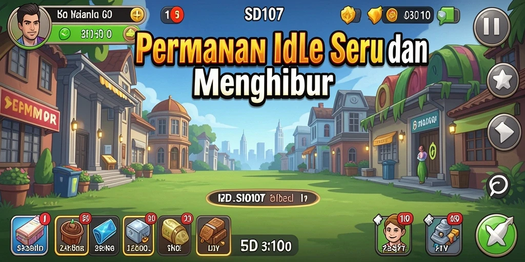 Tampilan gameplay SD107 yang santai dan interaktif.