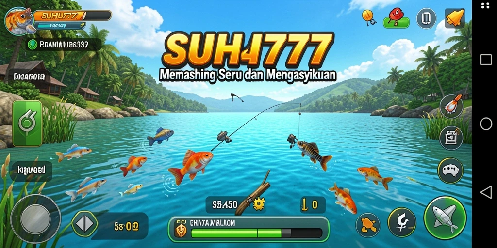 Gameplay seru saat menangkap ikan di SUHU777.
