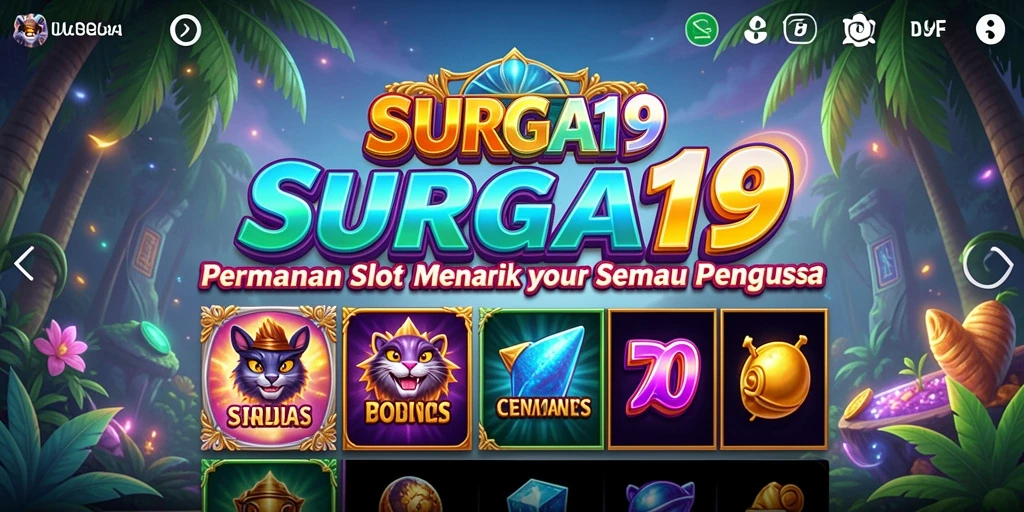 Screenshot gameplay SURGA19 menampilkan keseruan bermain slot.