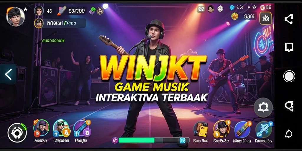 Tampilan gameplay seru di WINJKT yang penuh warna.