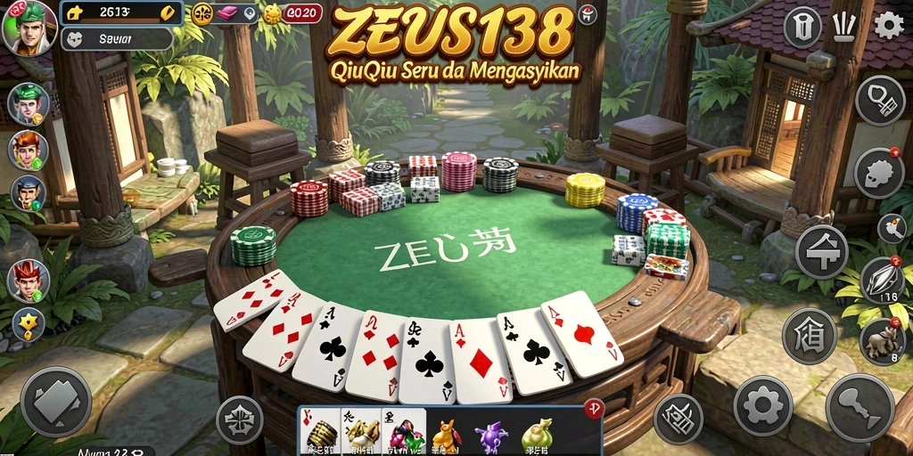 Tampilan gameplay QiuQiu yang menarik dan interaktif.